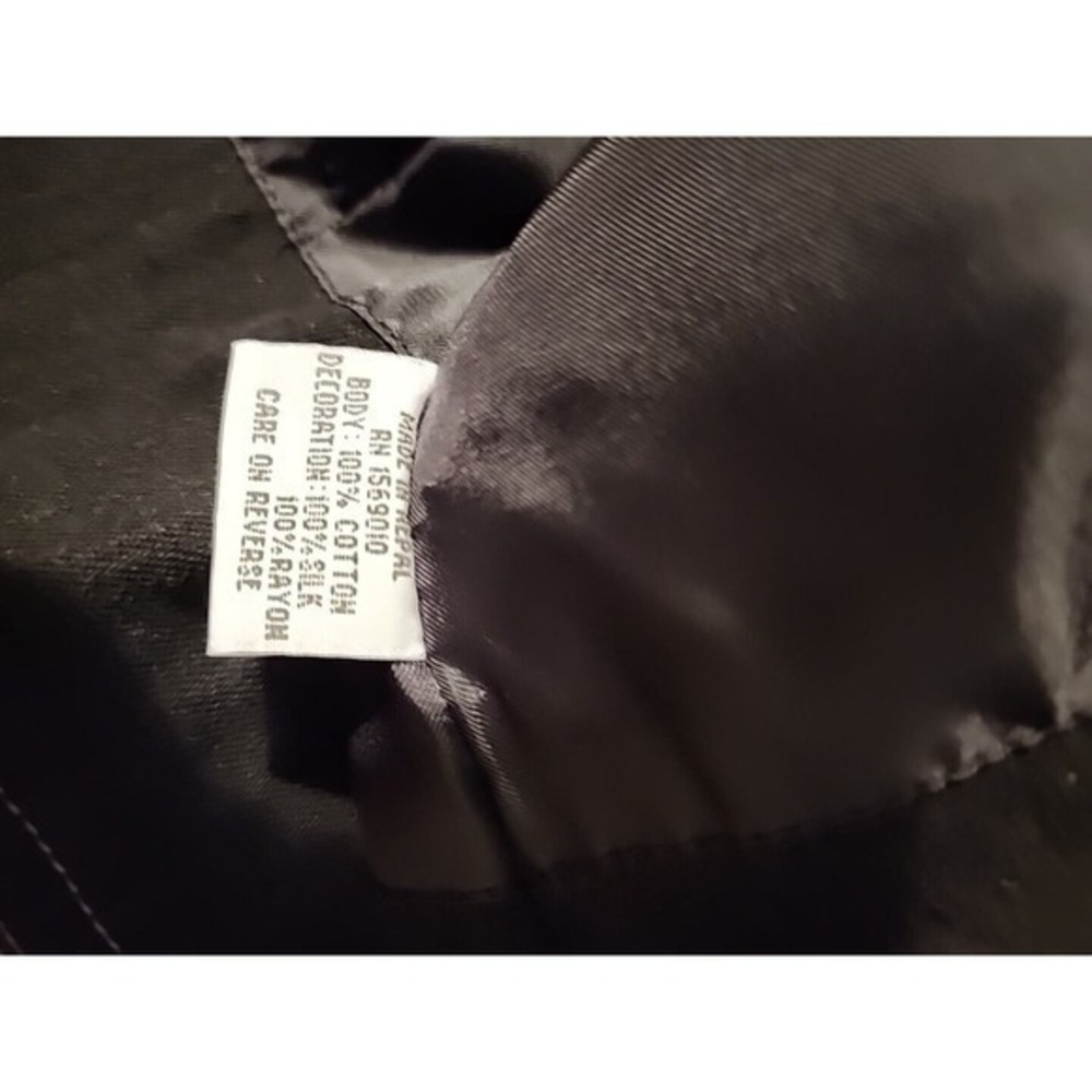 YAK MAGIK Nepal Mixed Materil Denim Jacket Sz‎ L one of a kind - Picture 5 of 6
